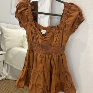 Women's Puff Sleeve Mini Dress